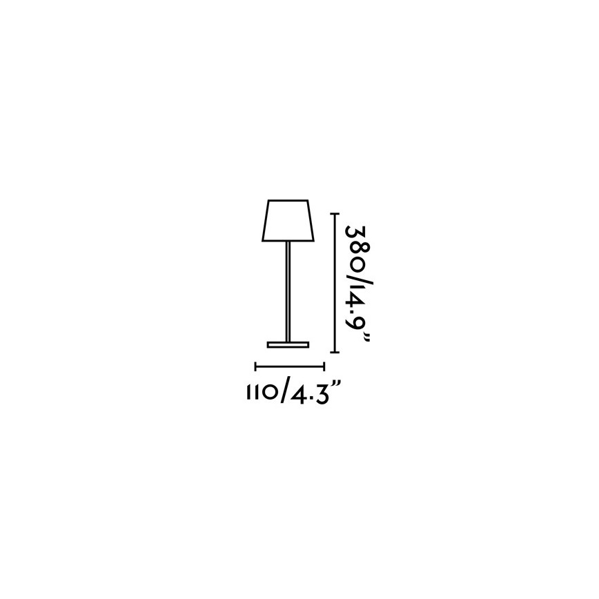 FARO 70776 - LED Dimbar LED touch bordslampa för utomhusbruk TOC LED/2,2W/230V IP54