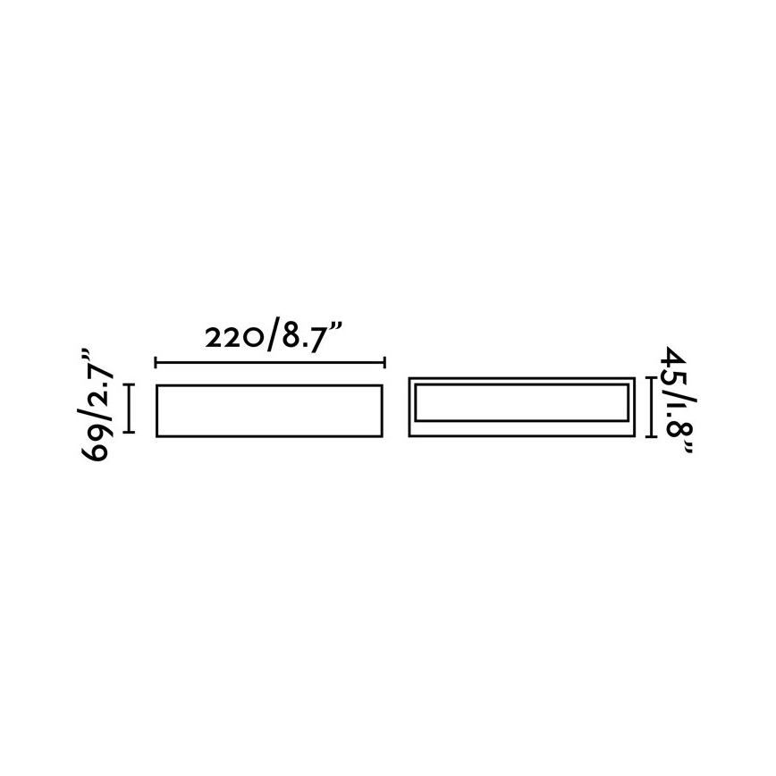 FARO 71052 - LED Utomhus Väggbelysning TOLUCA LED/16W/230V IP65