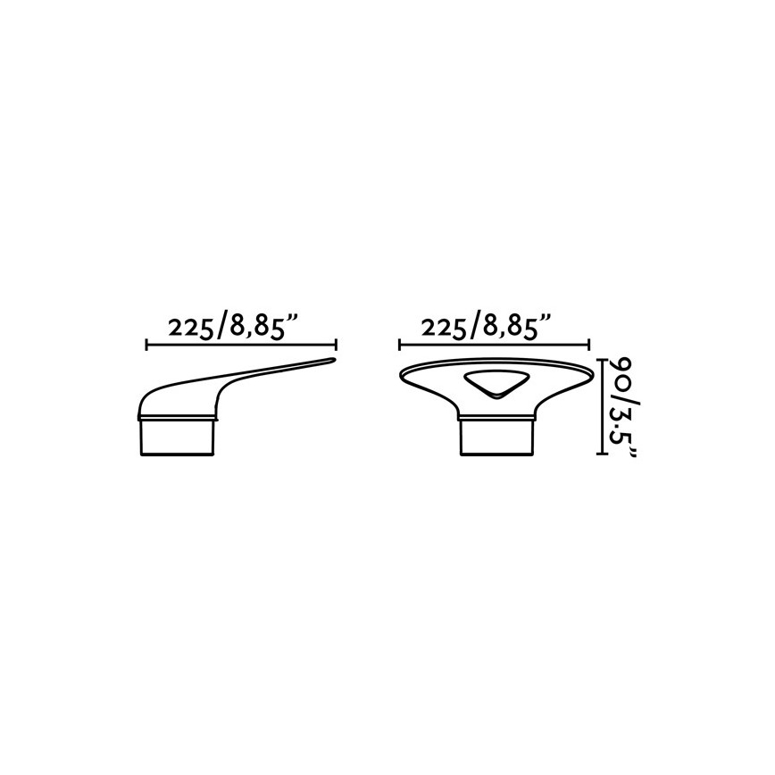 FARO 71223 - LED Utomhus Väggbelysning LOTUS LED/18W/230V IP65