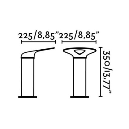 FARO 71224 - LED Utomhuslampa LOTUS LED/18W/230V IP65