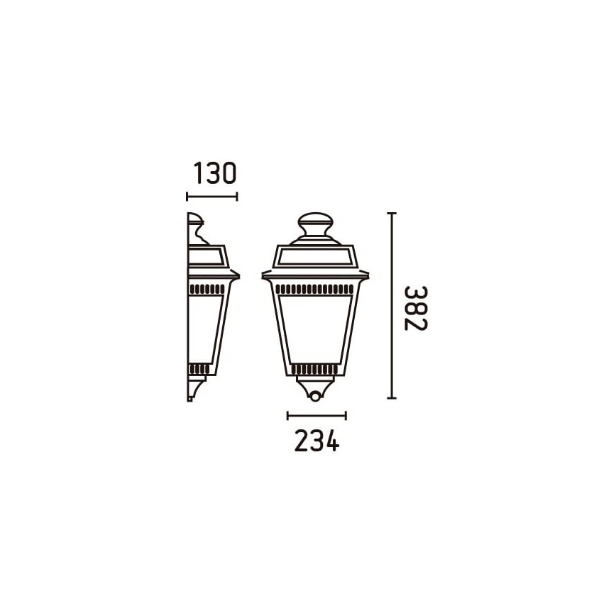 FARO 71424 - Utomhus Väggbelysning tARGOT 1xE27/100W/230V IP44