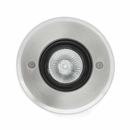 FARO 71489N - Uppfartslampa för utomhusbruk TECNO-6  1xGU10/50W/230V IK08 IP67
