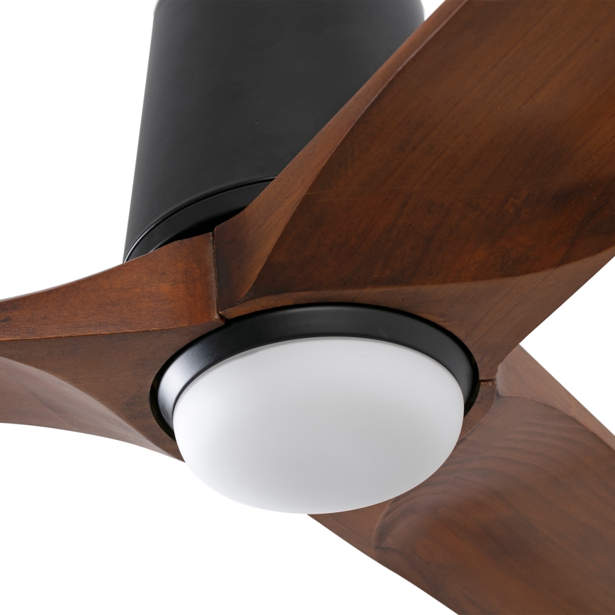 FARO 33839WT-1TW - LED Dimbar takfläkt HEYWOOD TUB L LED/10W/230V 2700/4000/6000K tall/svart diameter 132 cm Wi-Fi Tuya + fjärrkontroll