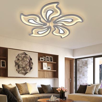 Fäst LED ljusreglerad ljuskrona LED/125W/230V 3000-6500K + fjärrkontroll