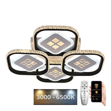 Fäst LED ljusreglerad ljuskrona LED/130W/230V 3000-6500K + fjärrkontroll