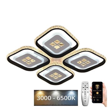 Fäst LED ljusreglerad ljuskrona LED/130W/230V 3000-6500K + fjärrkontroll