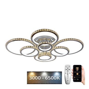 Fäst LED ljusreglerad ljuskrona LED/315W/230V 3000-6500K + fjärrkontroll