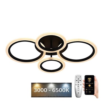Fäst LED ljusreglerad ljuskrona LED/50W/230V 3000-6500K + fjärrkontroll