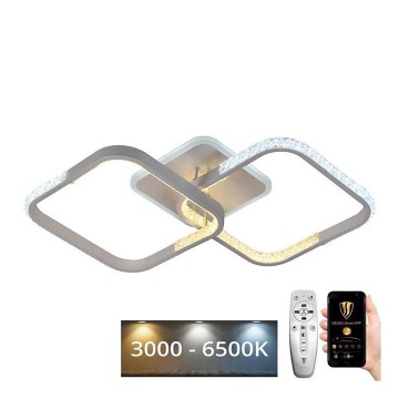 Fäst LED ljusreglerad ljuskrona LED/55W/230V 3000-6500K + fjärrkontroll
