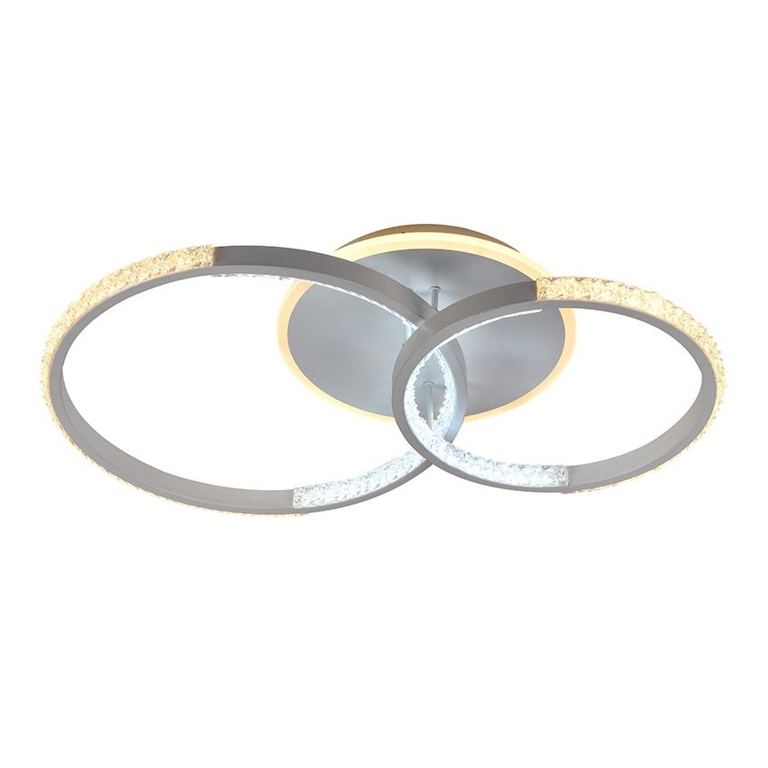 Fäst LED ljusreglerad ljuskrona LED/55W/230V 3000-6500K + fjärrkontroll