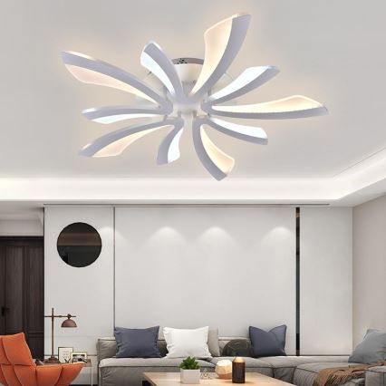 Fäst LED ljusreglerad ljuskrona LED/55W/230V 3000-6500K + fjärrkontroll