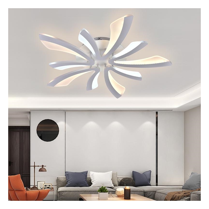 Fäst LED ljusreglerad ljuskrona LED/55W/230V 3000-6500K + fjärrkontroll