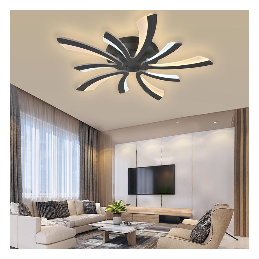 Fäst LED ljusreglerad ljuskrona LED/55W/230V 3000-6500K + fjärrkontroll