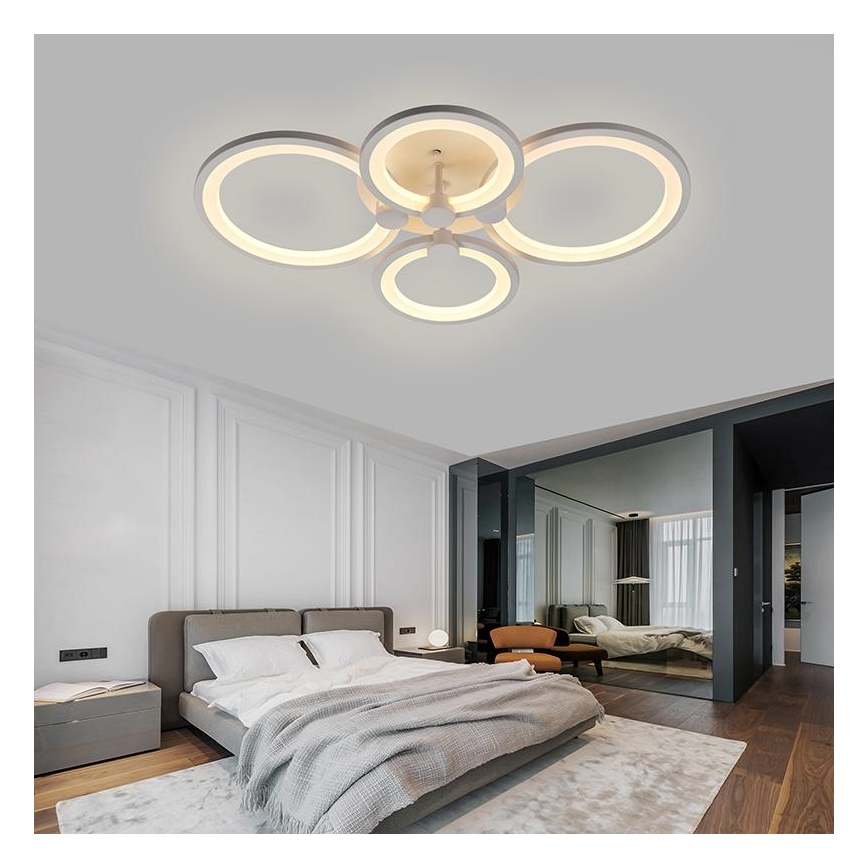 Fäst LED ljusreglerad ljuskrona LED/65W/230V 3000-6500K + fjärrkontroll