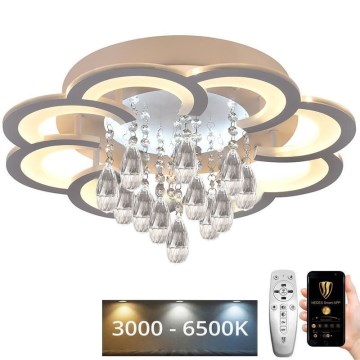 Fäst LED ljusreglerad ljuskrona LED/70W/230V 3000-6500K + fjärrkontroll
