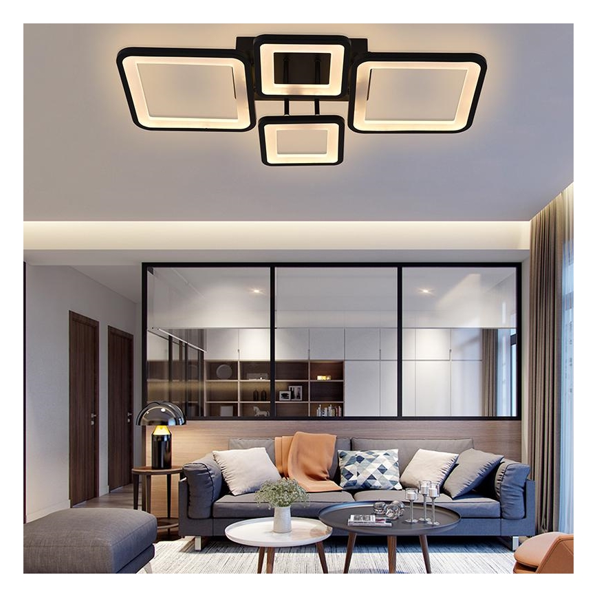 Fäst LED ljusreglerad ljuskrona LED/70W/230V 3000-6500K + fjärrkontroll