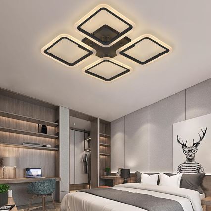 Fäst LED ljusreglerad ljuskrona LED/70W/230V 3000-6500K + fjärrkontroll