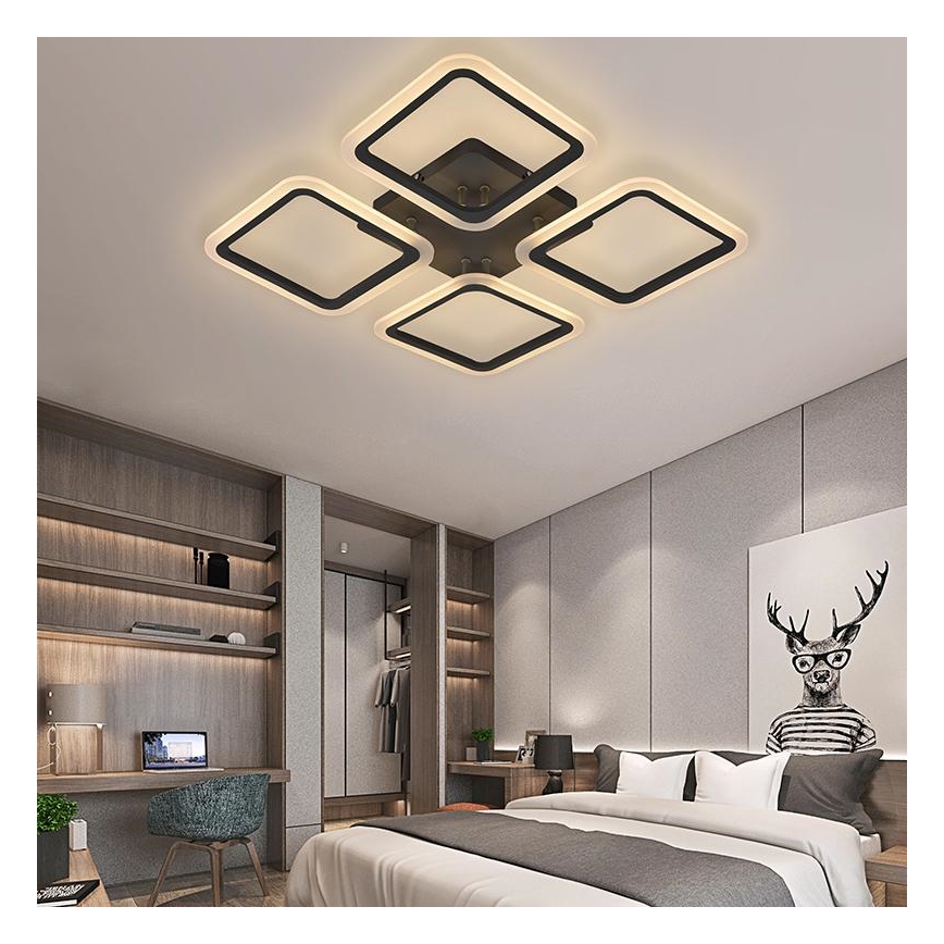 Fäst LED ljusreglerad ljuskrona LED/70W/230V 3000-6500K + fjärrkontroll