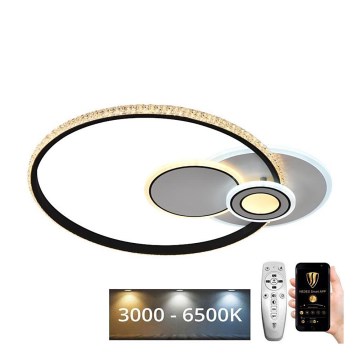 Fäst LED ljusreglerad ljuskrona LED/80W/230V 3000-6500K + fjärrkontroll