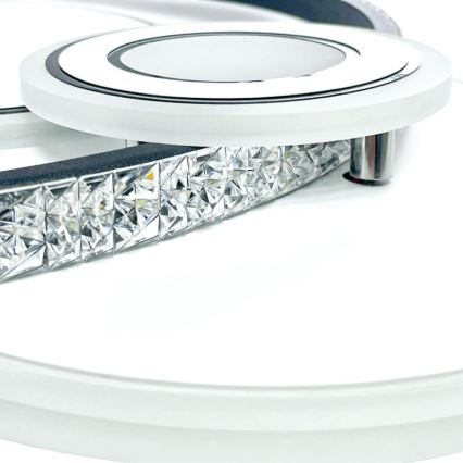 Fäst LED ljusreglerad ljuskrona LED/80W/230V 3000-6500K + fjärrkontroll