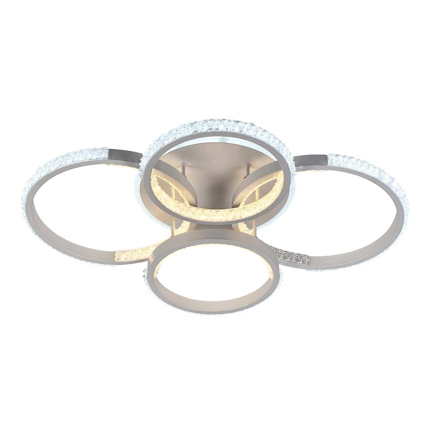 Fäst LED ljusreglerad ljuskrona LED/80W/230V 3000-6500K + fjärrkontroll