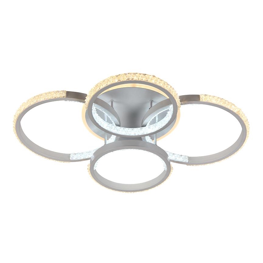 Fäst LED ljusreglerad ljuskrona LED/80W/230V 3000-6500K + fjärrkontroll