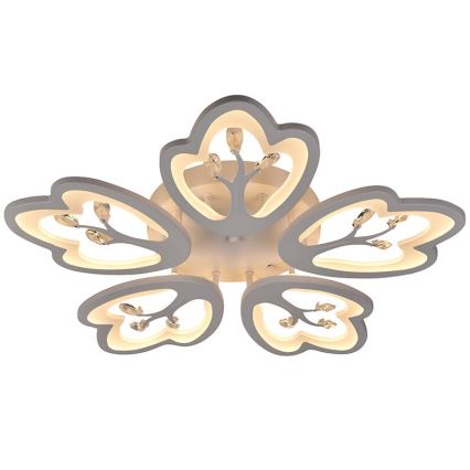 Fäst LED ljusreglerad ljuskrona LED/80W/230V 3000-6500K + fjärrkontroll