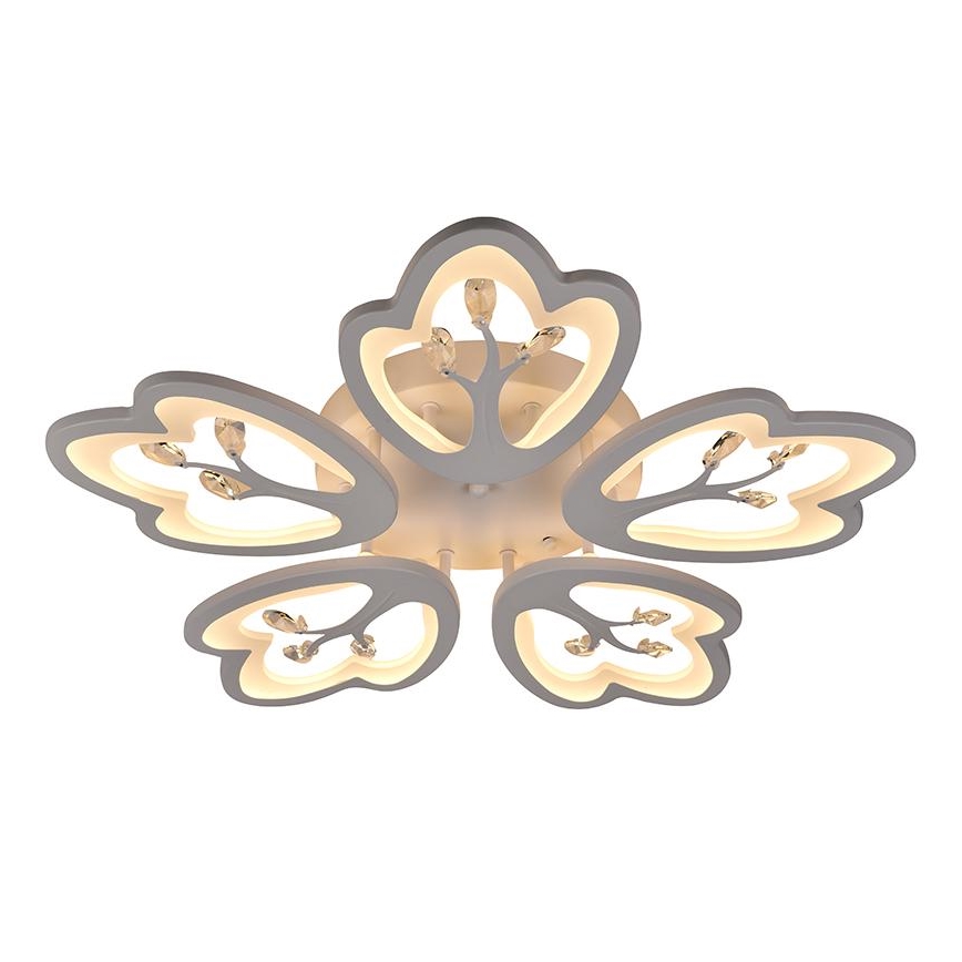 Fäst LED ljusreglerad ljuskrona LED/80W/230V 3000-6500K + fjärrkontroll