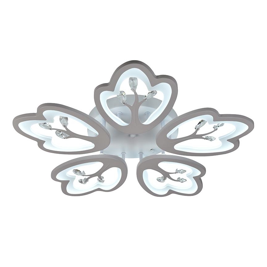 Fäst LED ljusreglerad ljuskrona LED/80W/230V 3000-6500K + fjärrkontroll