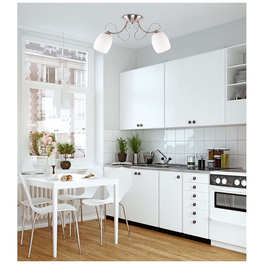 Fastsatt Ljuskrona  AMBA 2xE27/40W/230V