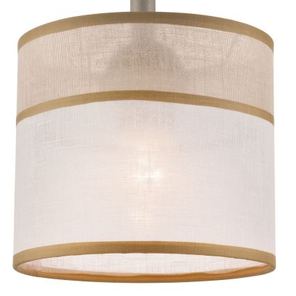 Fäst ljuskrona ANDREA 1xE27/60W/230V bok - FSC certifierade