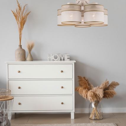 Fäst ljuskrona ANDREA 5xE27/60W/230V - FSC certifierade