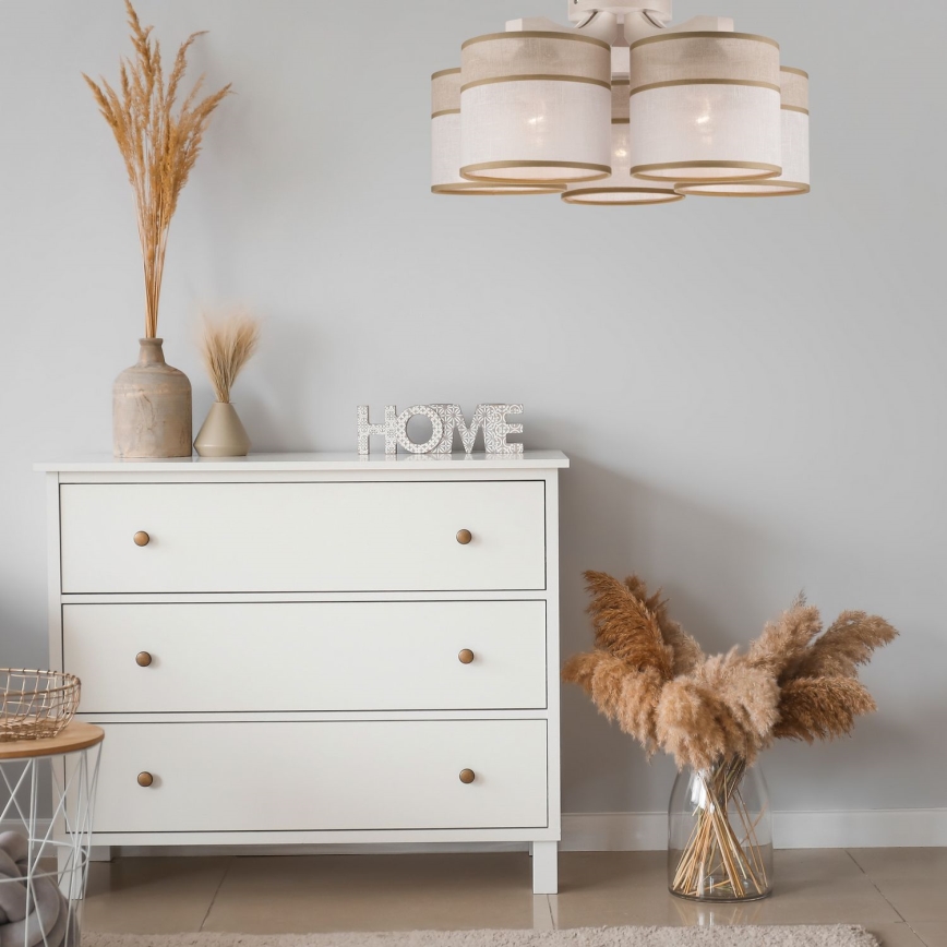 Fäst ljuskrona ANDREA 5xE27/60W/230V - FSC certifierade