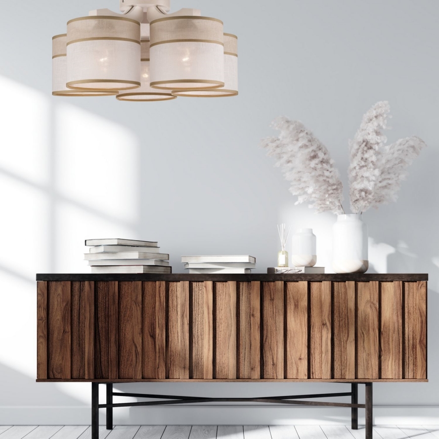 Fäst ljuskrona ANDREA 5xE27/60W/230V - FSC certifierade