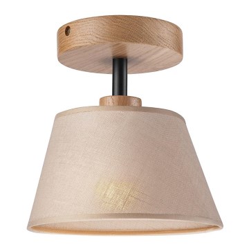Fäst ljuskrona ANTONIO 1xE14/60W/230V beige/ek
