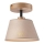Fäst ljuskrona ANTONIO 1xE14/60W/230V beige/ek