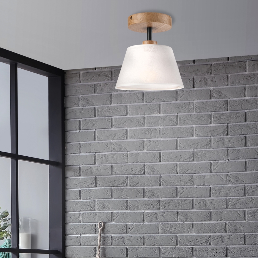 Fäst ljuskrona ANTONIO 1xE14/60W/230V vit/ek