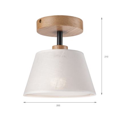 Fäst ljuskrona ANTONIO 1xE14/60W/230V vit/ek