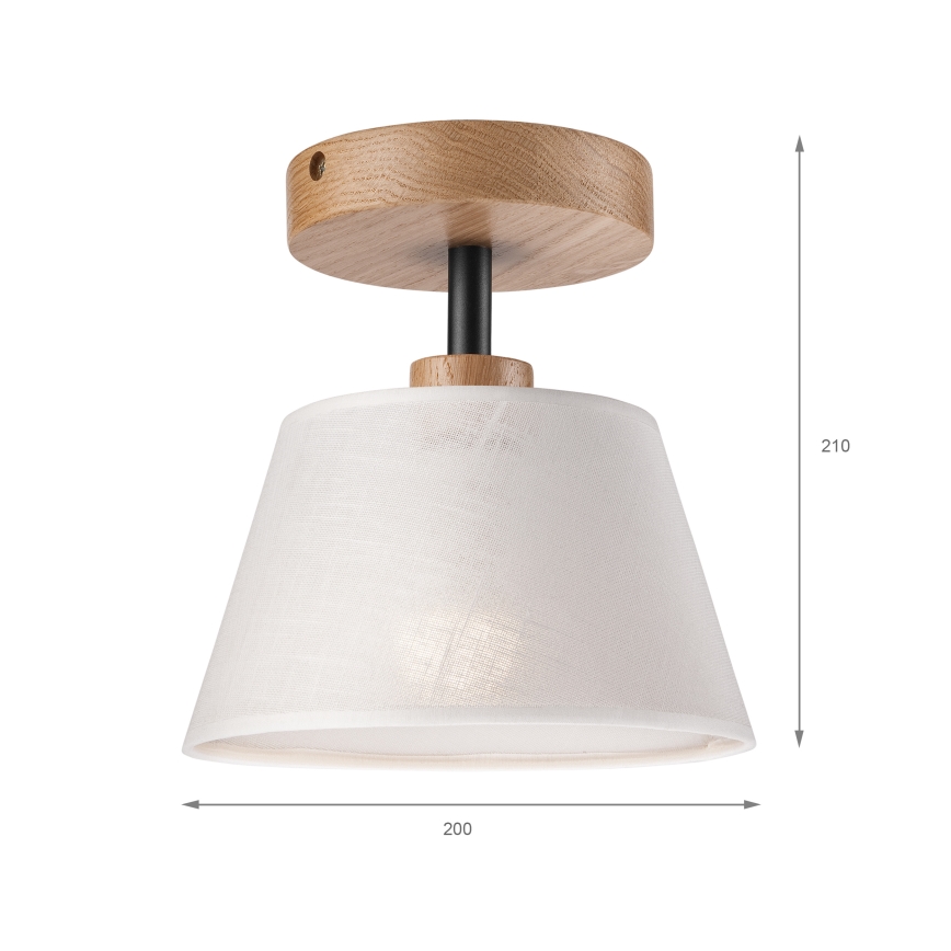 Fäst ljuskrona ANTONIO 1xE14/60W/230V vit/ek
