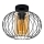 Fäst ljuskrona CORRINI 1xE27/60W/230V diameter 25 cm svart/beige