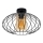 Fäst ljuskrona CORRINI 1xE27/60W/230V diameter 34 cm svart/beige