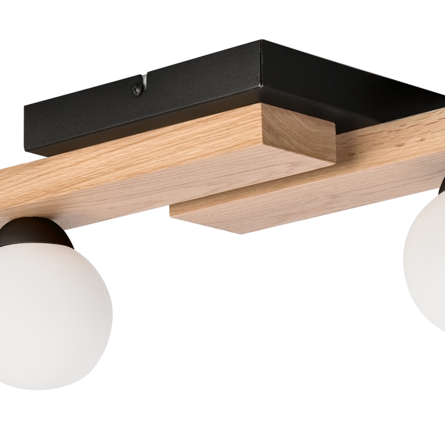 Fäst ljuskrona CORTINA 4xG9/5W/230V svart/ek