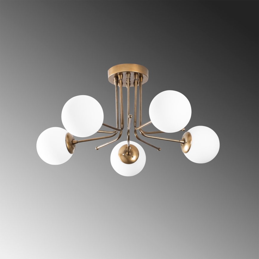 Fäst ljuskrona DAISY 5xE27/40W/230V