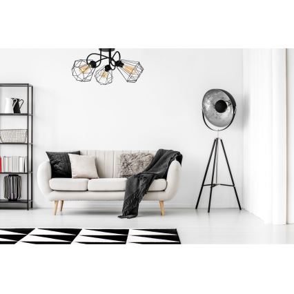 Fäst ljuskrona DIAMENT 3xE27/60W/230V