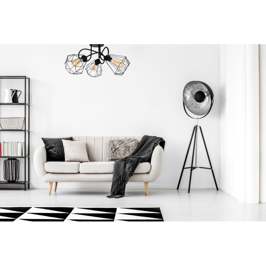Fäst ljuskrona DIAMENT 3xE27/60W/230V