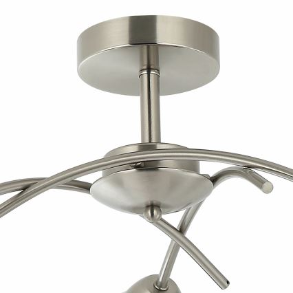 Fäst ljuskrona DONNA 3xE27/60W/230V nickel