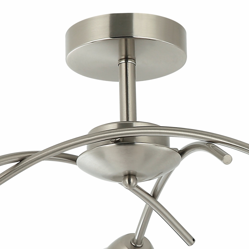 Fäst ljuskrona DONNA 3xE27/60W/230V nickel