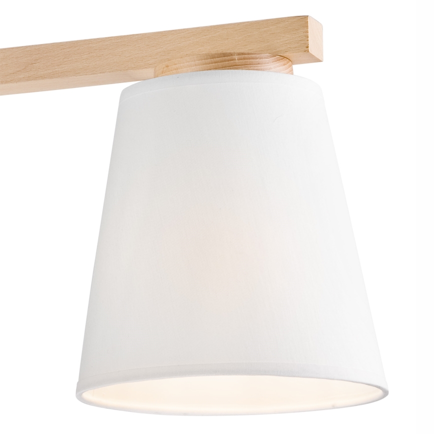 Fäst ljuskrona ELLIE 3xE27/60W/230V bok - FSC certifierade