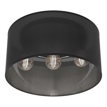 Fäst ljuskrona LOFT SHADE 3xE27/60W/230V svart