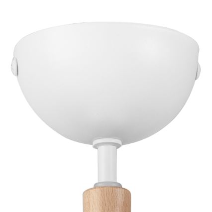 Fäst ljuskrona MARCELLO 3xE27/60W/230V bok - FSC certifierade